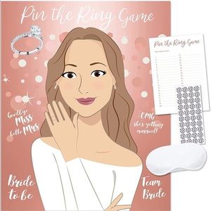 Pin the Ring on the Bride game